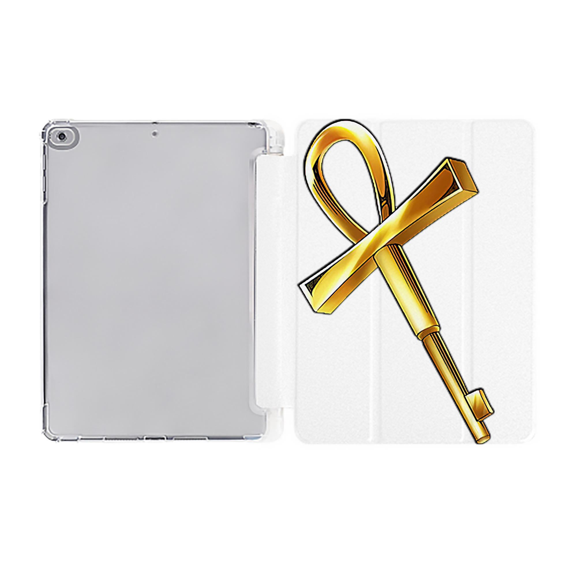 （画像用） 遊☆戯☆王 Yu-Gi-Oh! IPad ケース ペン収納付き 三つ折りスタンド PUレザー×シリコン 対応機種9.5/10.5/10.9インチ